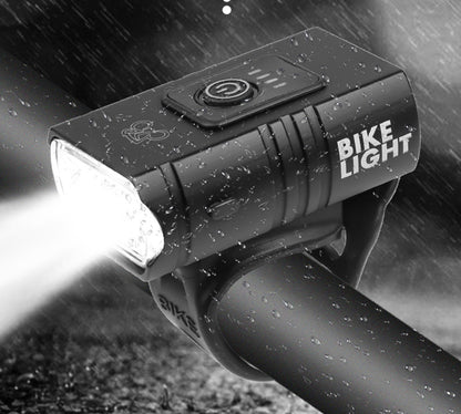 Red LED Bicycle Headlight with Warning Display