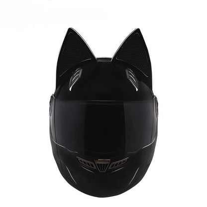 Full Helmet Locomotive Headless Rider Personality Cat Ears Full Cover