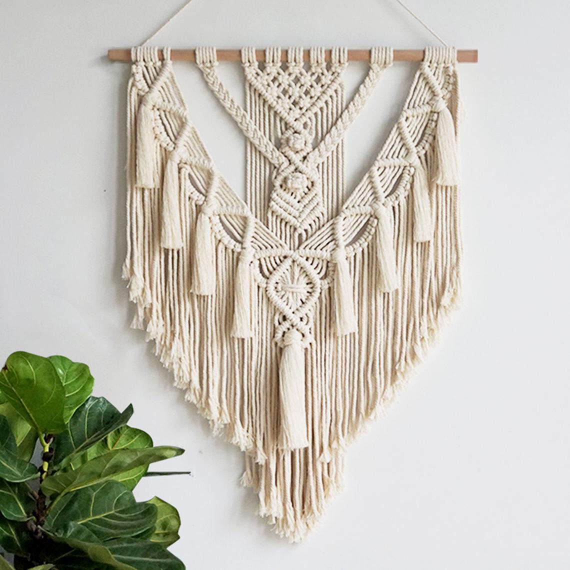 Macrame Wall Hanging Boho Tapestry Decor