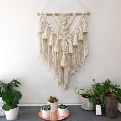 Macrame Wall Hanging Boho Tapestry Decor