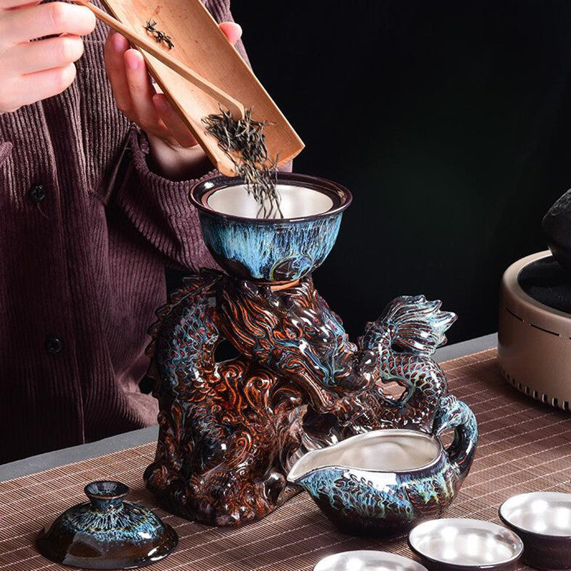 Kiln Stone Mill Anti-Scalding Silver Tea Set
