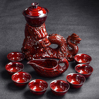 Kiln Stone Mill Anti-Scalding Silver Tea Set