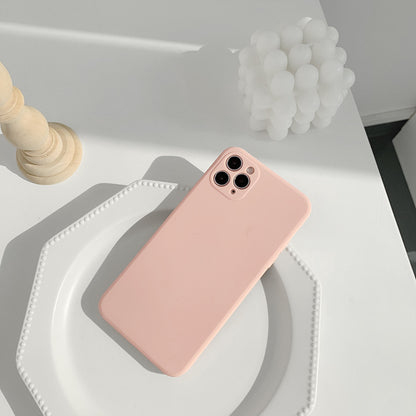 Simple Silicone Solid Color Phone Case