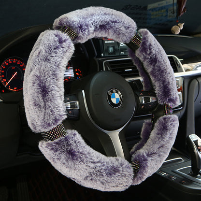 Winter Plush Car Steering Wheel Cover