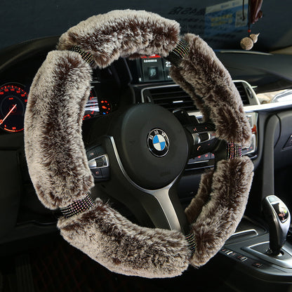 Winter Plush Car Steering Wheel Cover