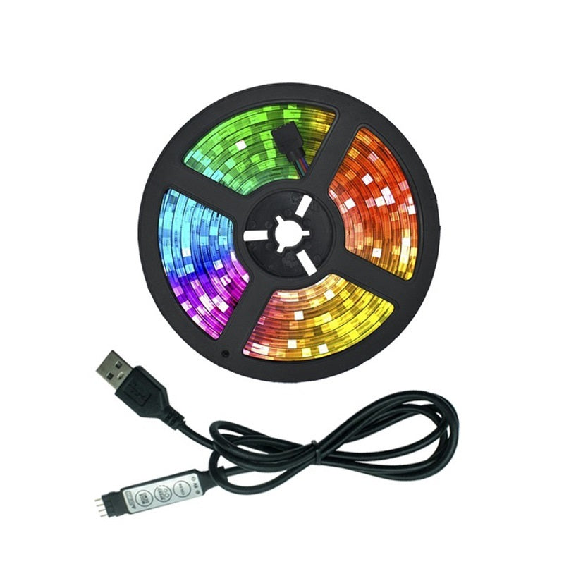 مصابيح ليد مع إضاءة خلفية للتلفزيون USB