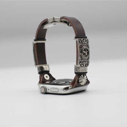 Retro DIY Embossed Watch Wrist Band