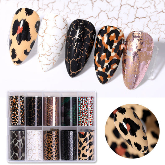 Ins Classic Manicure Nail Sticker Snake Star Set