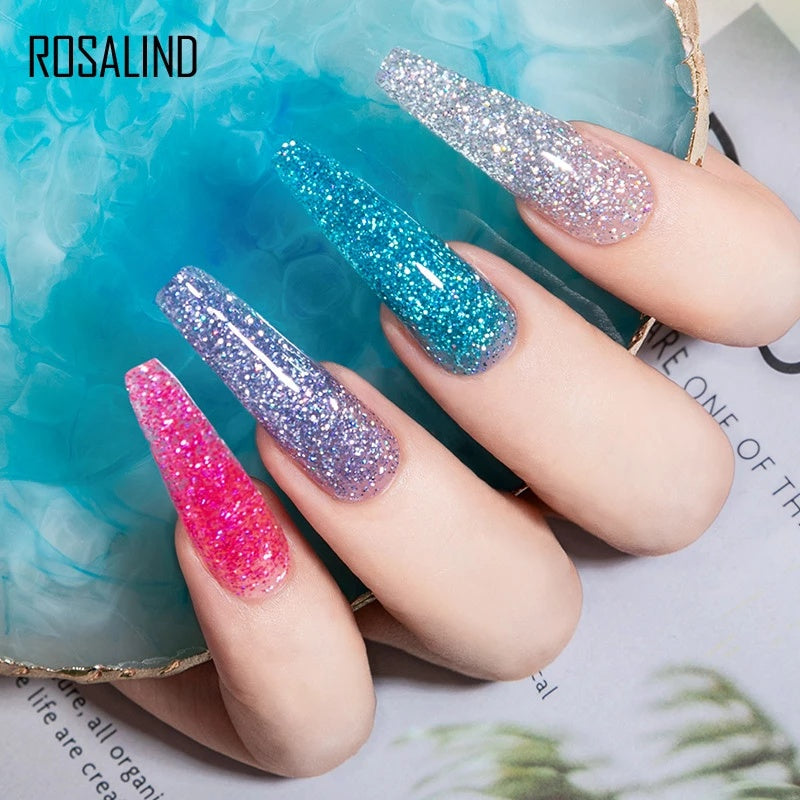 Glitter Poly Nail Extension Gel 15ml - Semi-Permanent Soak-Off