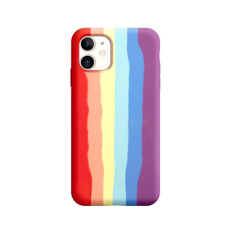 Compatible Apple Phone Case 11 Rainbow Liquid Shel