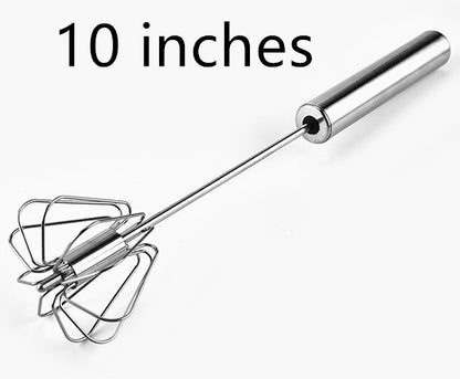 Stainless Steel Semi-Automatic Egg Beater Handheld