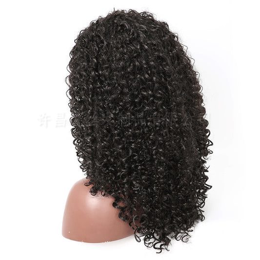African & European Fluffy Long Curly Wig