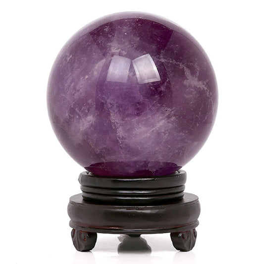 Polished Crystal Ball Decorative Furnishing