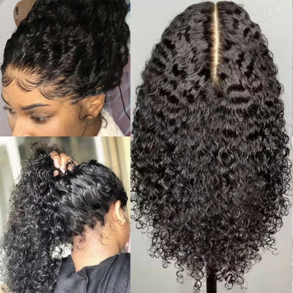 African & European Fluffy Long Curly Wig