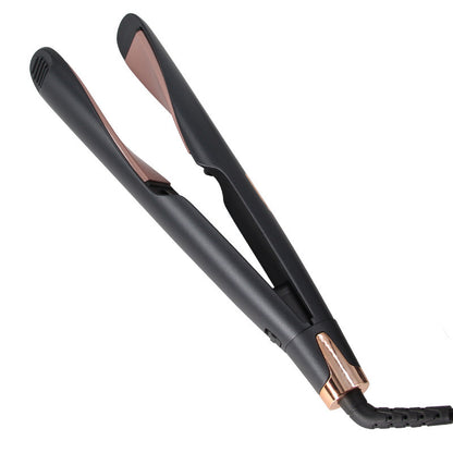 New 2-in-1 Titanium Tourmaline Ionic Ceramic Flat Iron Curler