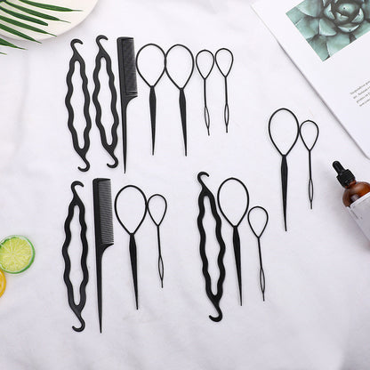 Braided Hair Travel Kit: Disc, Comb, Needle