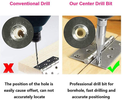 Woodworking Hinge Hole Puncher Drill Bit Set