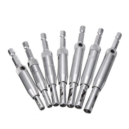 Woodworking Hinge Hole Puncher Drill Bit Set