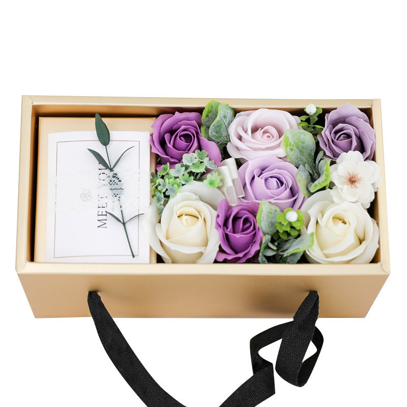 Soap Flower Rose Gift Box