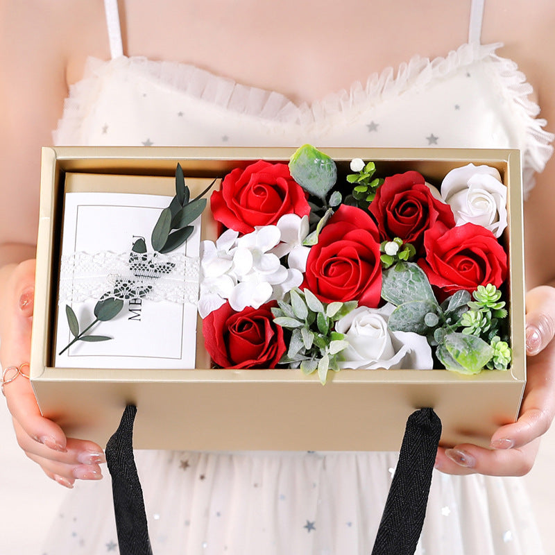 Soap Flower Rose Gift Box