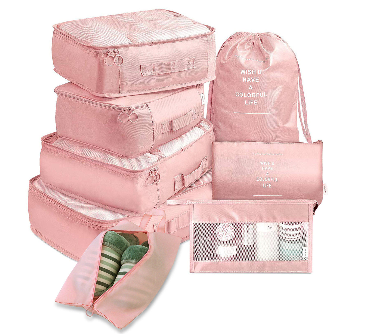 8-Piece Luggage Divider Travel Storage Packing Cubes