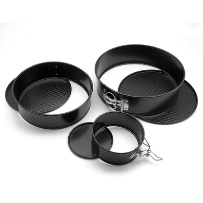 3PCS Non Stick Cake Mold Set Round Baking Pans