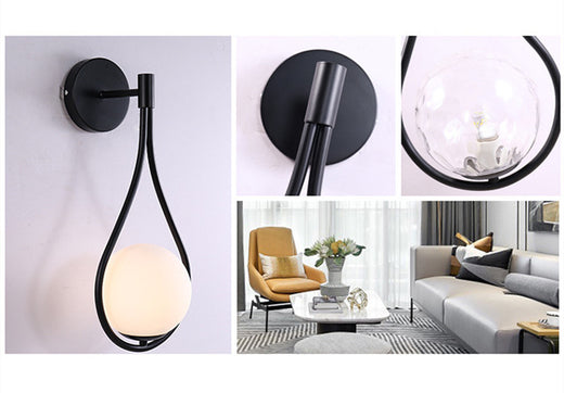 مصباح جداري LED بجانب السرير لغرفة النوم الإسكندنافية بتصميم ذهبي وشخصي لإضاءة المنزل