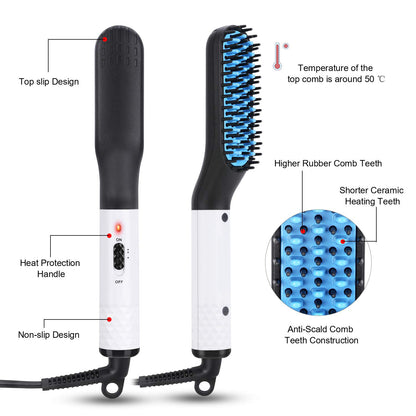 Hair Straightener Comb Beard Straightening