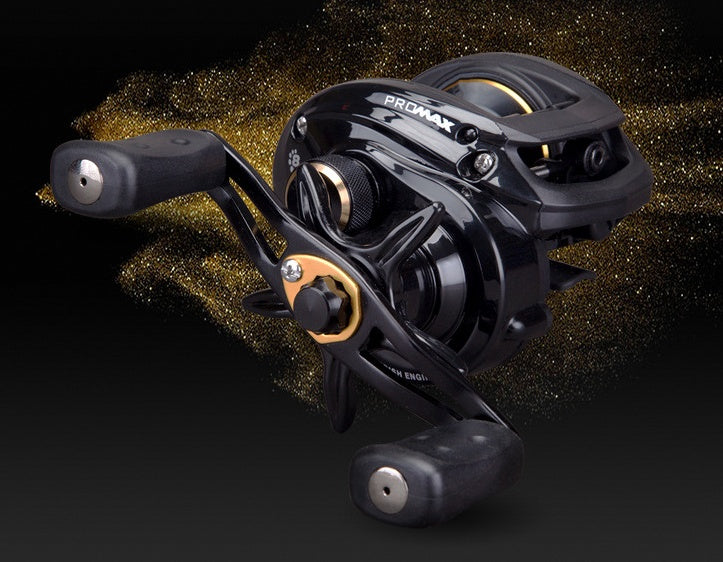 Pmax3 All-Metal Long-Throw Fishing Reel - Anti-Explosion, Double Brake