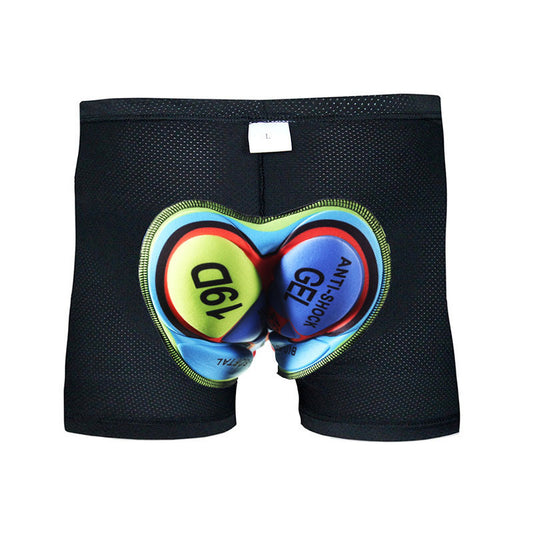 Men's Cycling Shorts with Silicone Cushion