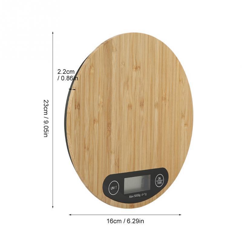 Bamboo Electronic Kitchen Baking Scale
