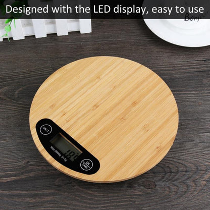 Bamboo Electronic Kitchen Baking Scale