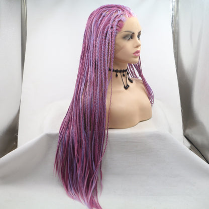 Fashionable Deep Light Purple Long Straight Wig