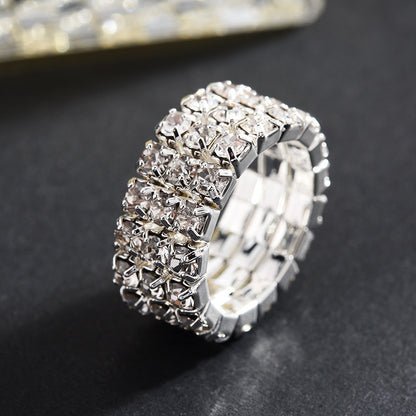 Elegant 2-Tone Diamond Beaded Necklace Set for Women with Round Geometry Claw Chain Design