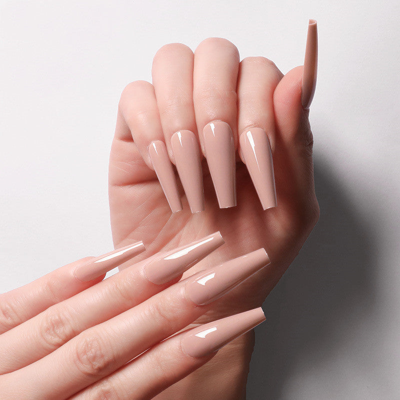 Long Coffin Fake Nails - Variety of Colors Available