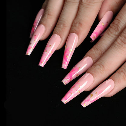 Assemble Ballet Nails Trapezoidal Coffin Fake Nails