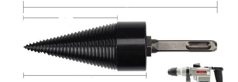 Wood Splitting Drill Bit Cone Firewood Breaker Tool