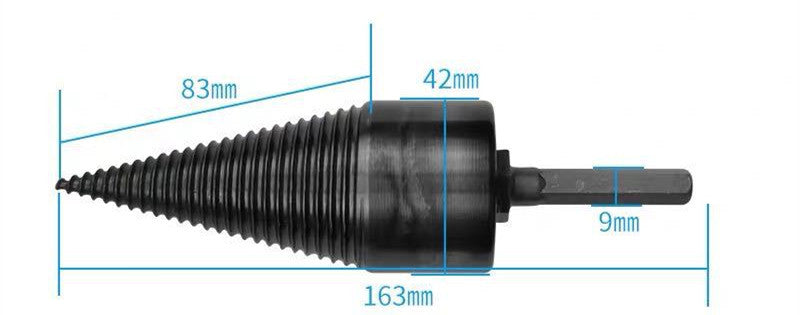 Wood Splitting Drill Bit Cone Firewood Breaker Tool