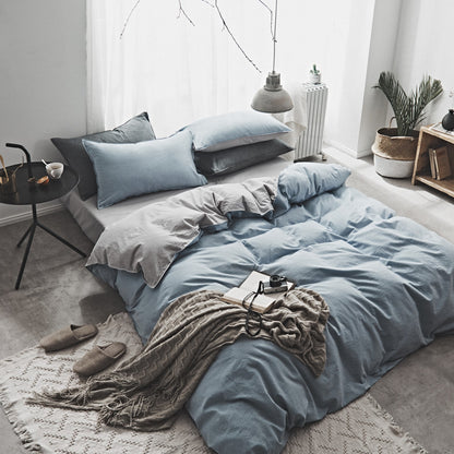 Washed Cotton Two-Piece Nordic Bedding Set
