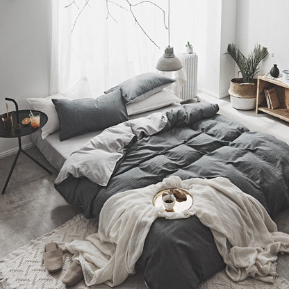 Washed Cotton Two-Piece Nordic Bedding Set