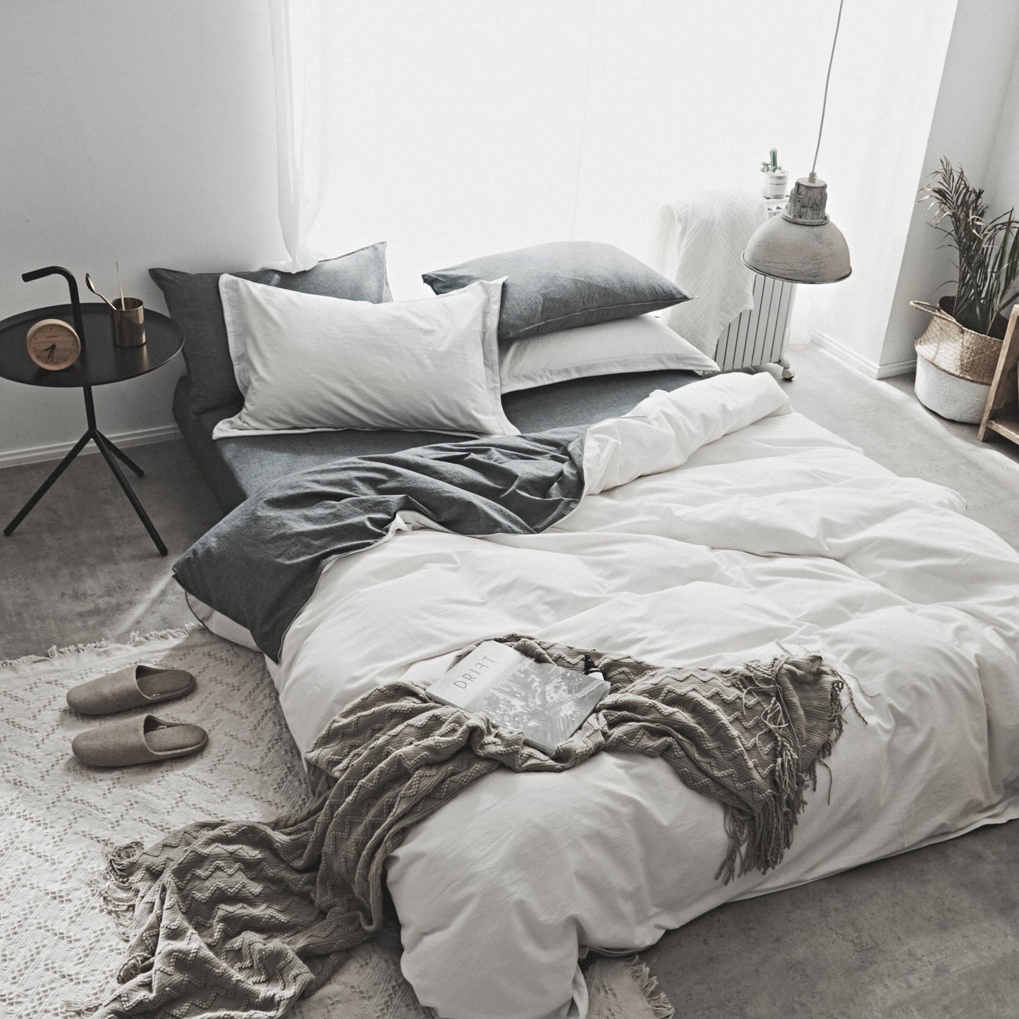 Washed Cotton Two-Piece Nordic Bedding Set