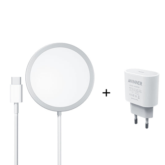 Compatible with Apple, Chargeur Magsafe Sans Fil Pour  12 Pro Max Min