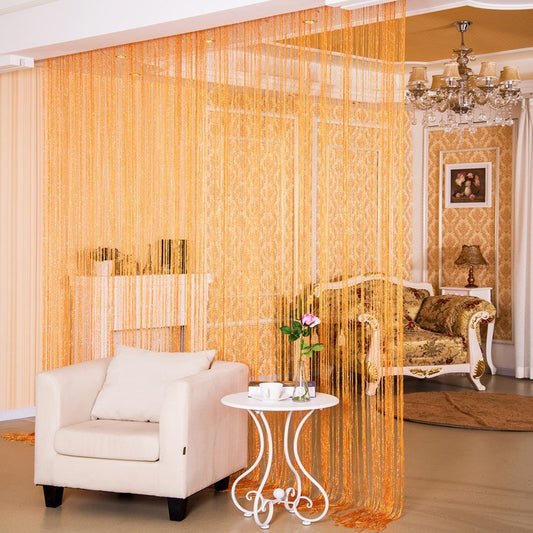 Silver Thread Door Curtain