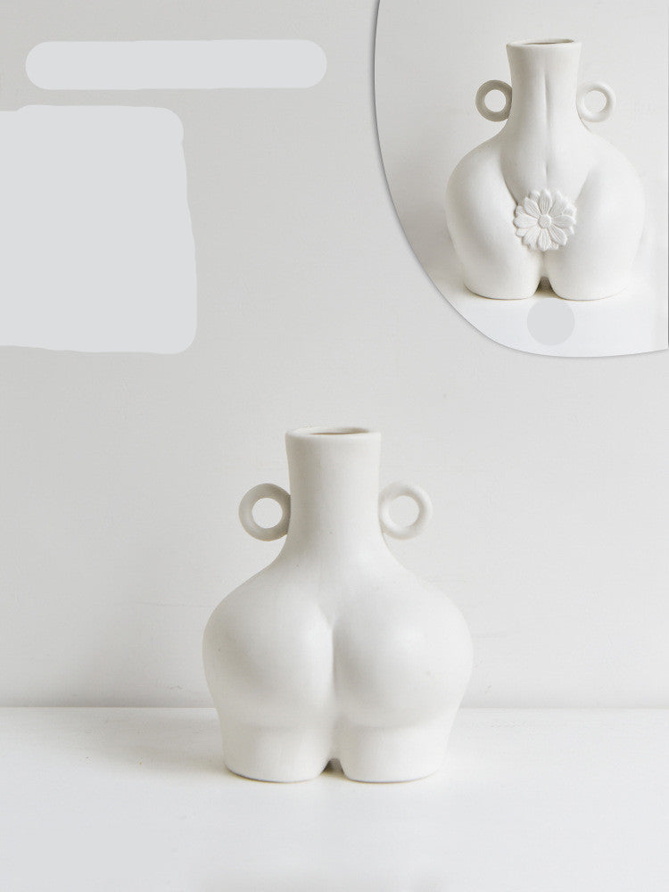 Body Art Vase Home Decoration Living Room Flower Arrangement