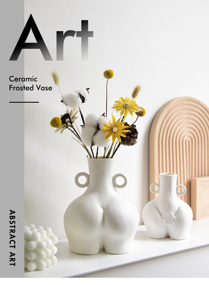 Body Art Vase Home Decoration Living Room Flower Arrangement