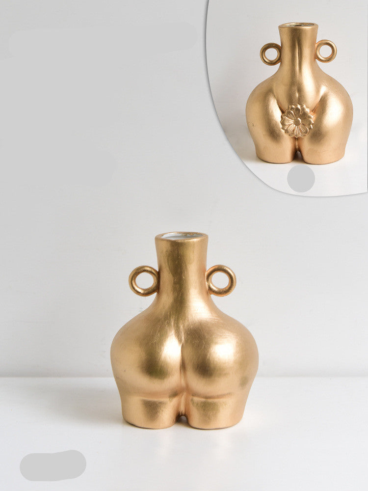 Body Art Vase Home Decoration Living Room Flower Arrangement