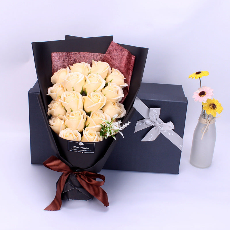 Birthday Gift Soap Rose Bouquet Gift Box