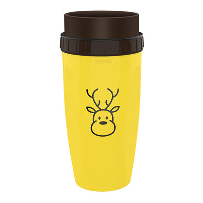 No Cover Twist Travel Cup with Straw and Double Insulation