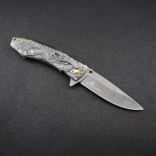 High Hardness Folding Outdoor Survival Knife