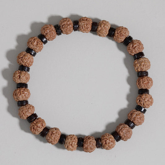 Amazon Agate Beaded Volcanic Stone Bracelet